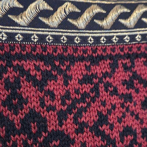 Icewear Wool Cardigan Sweater Vintage Norwear Nordic Button Down Gold Accents M - Picture 7 of 11